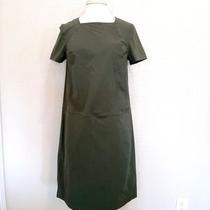 Tomas Maier Khaki Green Knee Length Dress Size 6